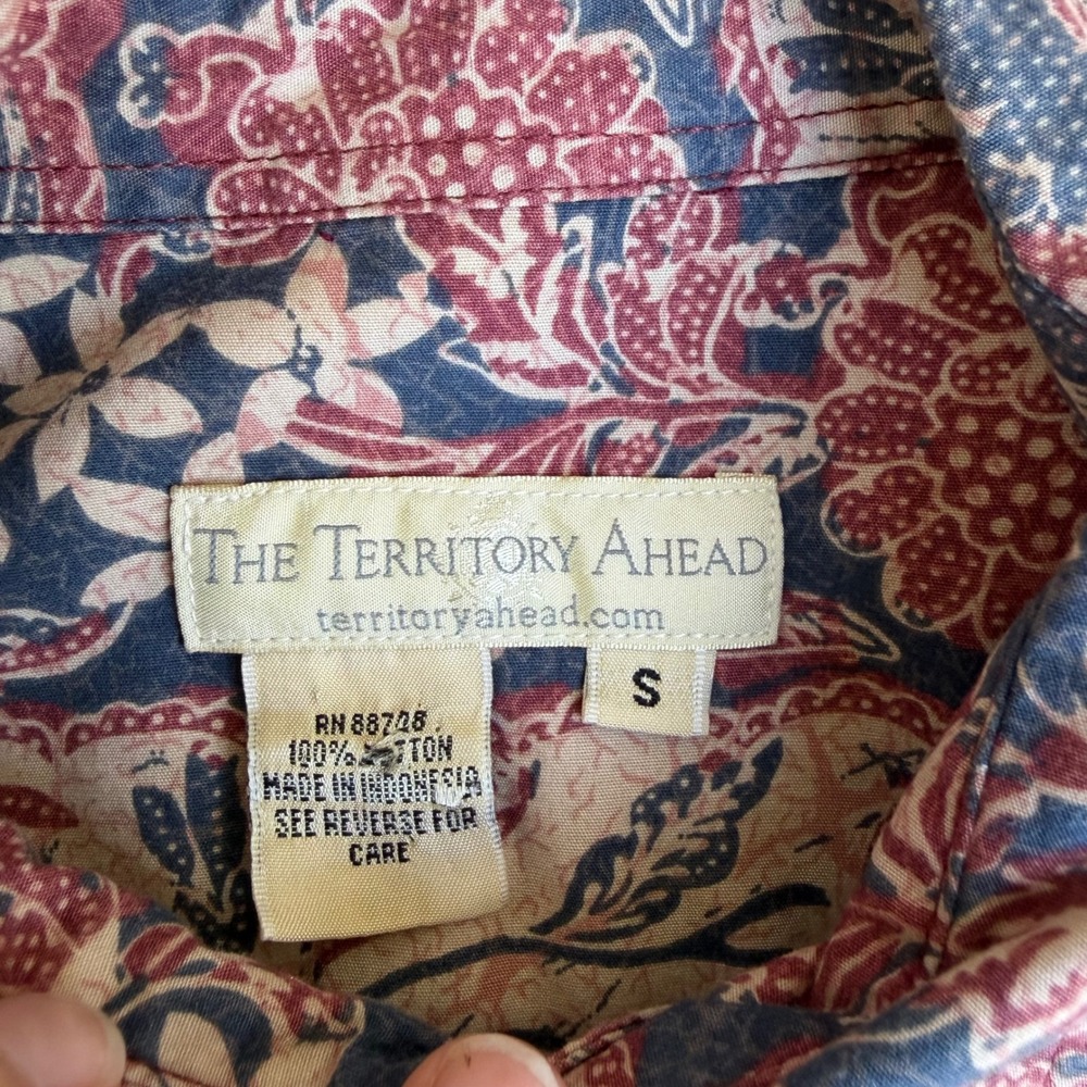 THE TERRITORY AHEAD | Mens Lot of 2 Button Down Shirt Size S Multicolor Tropical - Picture 3 of 15